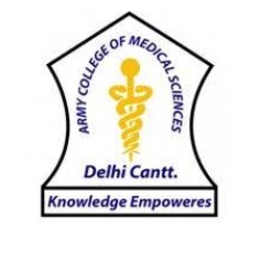 Army College of Medical Sciences, New Delhi Logo
